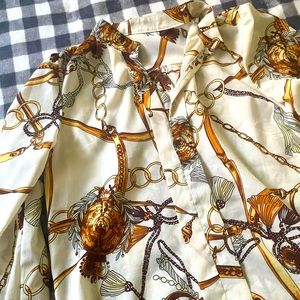 Chain Print blouse